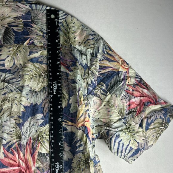 RJC Shirt Adult Large Hawaiian Made in Hawaii Floral Camp Tropical USA 103C New - Picture 3 of 12